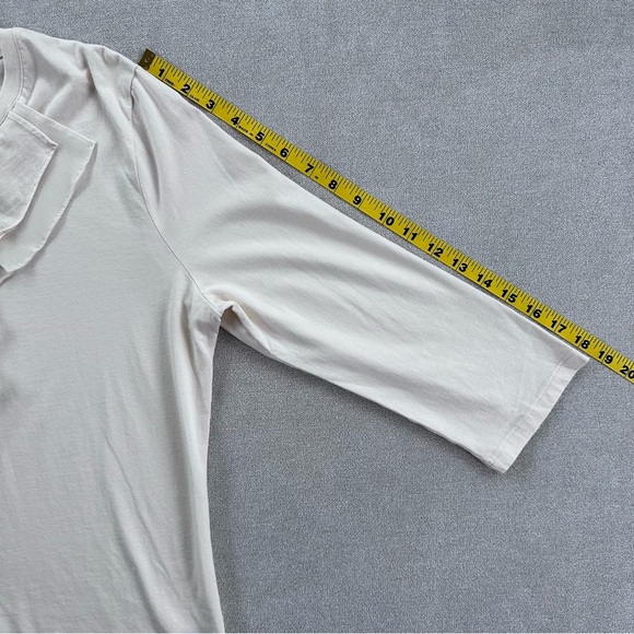 Chaps Denim Cream Ruffle Top. XL. NWOT. - Picture 6 of 8